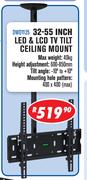 Dixon 32-55 Inch LED & LCD TV Tilt Ceiling Mount DWD1125