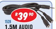 1.5M Audio Splitter Cable 3.5mm Male To 2 Female 1528