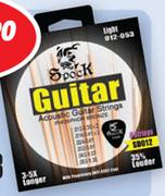 Spock Light 8 Piece Coated Acoustic Guitar Strings+ 0.46mm Pick SD012