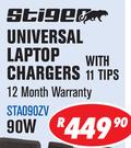 Stiger Universal Laptop Chargers With 11 Tips 90W STA090ZV