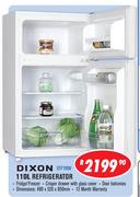 Dixon 110Ltr Refrigerator DTF110W