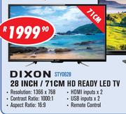 Dixon 28 Inch/71cm HD Ready LED TV STY0628