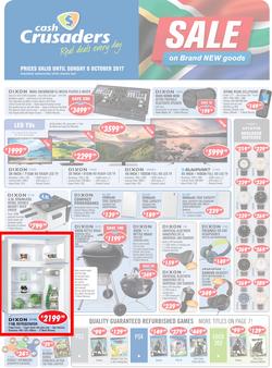 Cash Crusaders : Sale On Brand New Goods (15 Sep - 8 Oct 2017), page 1