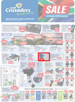 Cash Crusaders : Sale On Brand New Goods (15 Sep - 8 Oct 2017), page 1