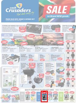 Cash Crusaders : Sale On Brand New Goods (15 Sep - 8 Oct 2017), page 1