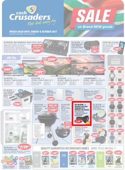 Cash Crusaders : Sale On Brand New Goods (15 Sep - 8 Oct 2017), page 1