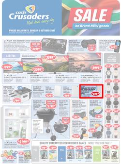 Cash Crusaders : Sale On Brand New Goods (15 Sep - 8 Oct 2017), page 1