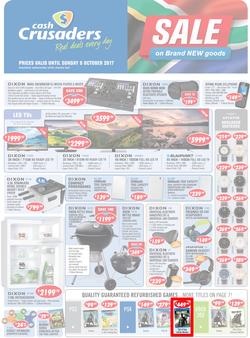 Cash Crusaders : Sale On Brand New Goods (15 Sep - 8 Oct 2017), page 1