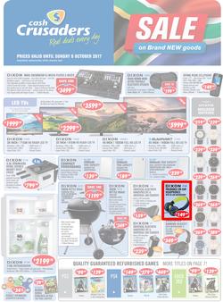 Cash Crusaders : Sale On Brand New Goods (15 Sep - 8 Oct 2017), page 1
