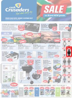 Cash Crusaders : Sale On Brand New Goods (15 Sep - 8 Oct 2017), page 1