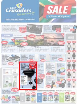 Cash Crusaders : Sale On Brand New Goods (15 Sep - 8 Oct 2017), page 1