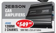Jebson Car Amplifiers 1200W 2 Channel 