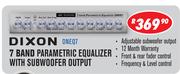 1Dixon 7 Band Parametric Equalizer With Subwoofer Output DNEQ7