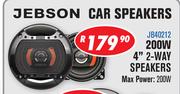 Jebson 200W 4" 2-Way Car Speakers JB40212