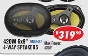 Dixon 420W 6X9" 4-Way Car Speakers DN69447