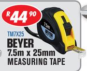 Beyer 7.5m x 25mm Measuring Tape TM7X25