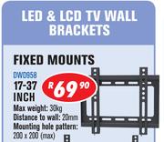 LED & LCD TV Wall Brackets Fixed Mounts 17-37 Inch DWD958