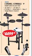 Soundking Electronic Drum Kits 5 Drums, 3 Cymbals SKD130