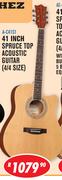 Sanchex 41 Inch Spruce Top Acoustic Guitar 4/4 Size A-C41S1