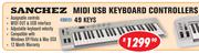 Sanchez Midi USB Keyboard Controllers 49MIDI