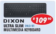 Dixon Ultra Slim Multimedia Keyboard DNLD-101