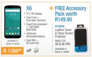 Doogee X6 With Free Leather Cover & Glass Screen Protector AP/X6PRB