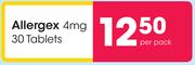 Allergex 4mg 30 Tablets-Per Pack