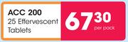 ACC 200 25 Effervescent Tablets-Per Pack