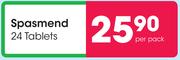 Spasmend 24 Tablets-Per Pack