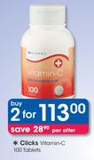 Clicks Vitamin-C-2x100 Tablets