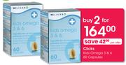 Clicks Kids Omega 3 & 6-2x60 Capsules
