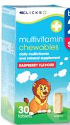 Clicks Multivitamin 30 Chewable Tablets-2 Packs