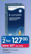 Clicks B Complex-2x60 Tablets