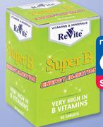 Revite Super B Injection 10 Effervescent Tablets