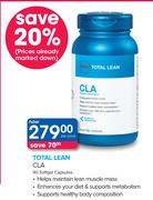 Total Lean CLA 90 Softgel Capsules-Per Pack
