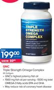 GNC Triple Strength Omega Complex 90 Softgels-Per Pack
