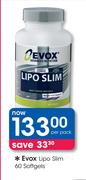 Evox Lipo Slim 60 Softgels-Per Pack