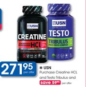USN Creatine HCL And Testo Tribulus