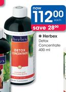 Herbex Detox Concentrate-400ml