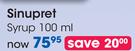 Sinupret Syrup-100ml