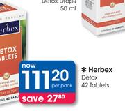 Herbex Detox 42 Tablets-Per Pack