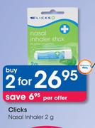 Clicks Nasal Inhaler-2x2g