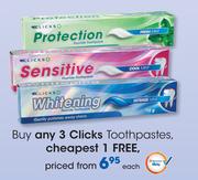 Clicks Toothpastes-Each