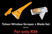 Tolsen Window Scraper + Blade Set 175mm