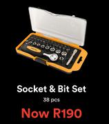 Tolsen Socket & Bit Set (38 Pieces)