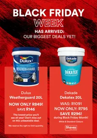 Shaves Paint & Decor : Black Friday Week (25 November - 30 November 2024)