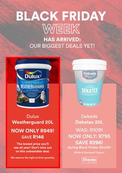 Shaves Paint & Decor : Black Friday Week (25 November - 30 November 2024), page 1