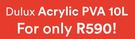 Dulux 10L Acrylic PVA