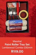 Marshal Paint Roller Tray Set Lambswool Combo 230mm
