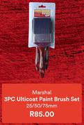 Marshal 3 Pc Ulticoat Paint Brush Set 25/50/75mm